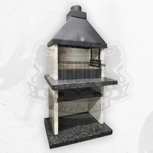 Печь барбекю Полированная Монохром