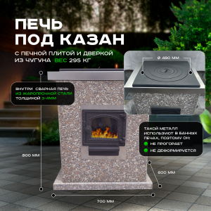 Печь под казан чугун