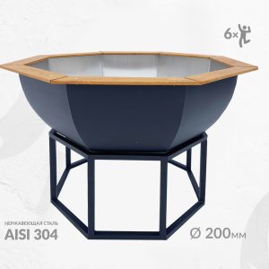Банный чан  №2 на шестерых (нержавеющая сталь AISI 304)